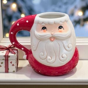 Johanna Parker Transpac NEW Large 5.25 In Christmas Santa Mug